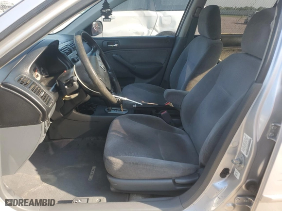 2002 Honda Civic LX with VIN 1HGES16522L056212, listed as a Copart auction lot 67927334 with 207,398 mi miles and Salvage Title. Bid and sale history available at carsss.com. Image 7.