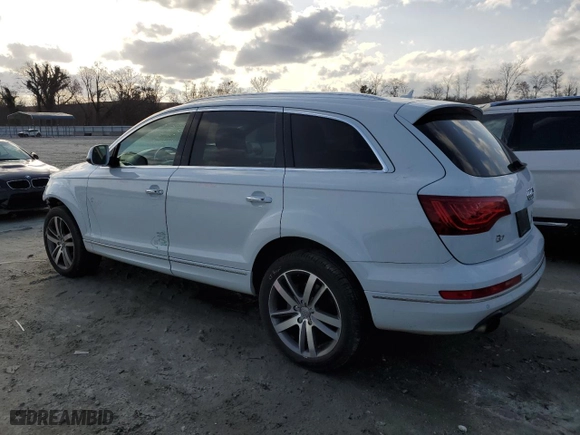 2015 Audi Q7 3.0T Premium Plus with VIN WA1LGAFEXFD022777, listed as a Copart auction lot 47826925 with 125412 miles and Clean Title. Bid and sale history available at carsss.com. Image 2.