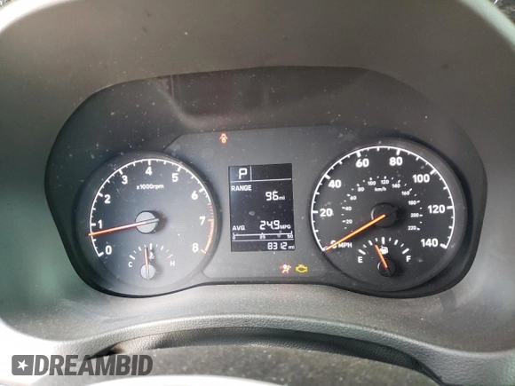 2022 Hyundai Accent SEL with VIN 3KPC24A61NE182923, listed as a Copart auction lot 63205323 with 8,312 mi miles. Bid and sale history available at carsss.com. Image 9.