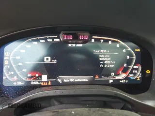 2023 BMW X3 M with VIN 5YM13EC02P9R76895, listed as a Copart auction lot 84182294 with 17,257 mi miles and Salvage Title. Bid and sale history available at carsss.com. Image 9.
