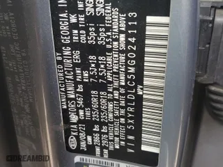2021 Kia Sorento S with VIN 5XYRLDLC5MG024113, listed as a Copart auction lot 42989615 with 87,779 mi miles and Salvage Title. Bid and sale history available at carsss.com. Image 14.
