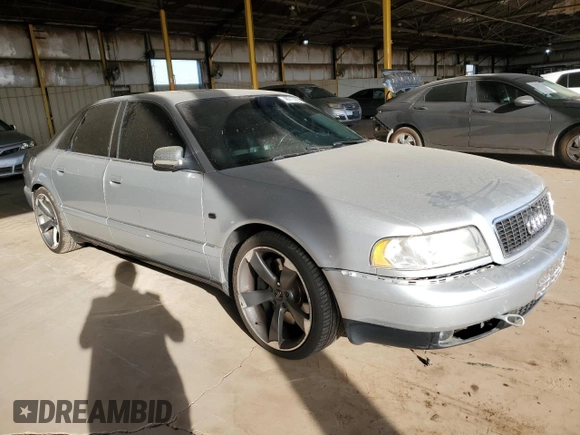 2002 Audi S8 with VIN WAUGU44D32N003467, listed as a Copart auction lot 46717295 with 270,687 mi miles and Clean Title. Bid and sale history available at DreamBid. Image 4.