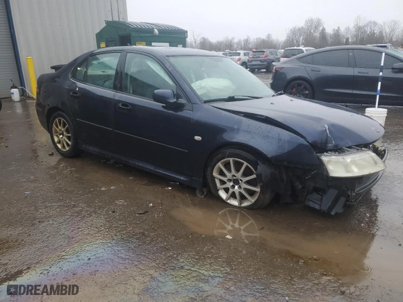 2005 Saab 9-3 with VIN YS3FD45Y751056175, listed as a Copart auction lot 52386235 with 211,414 mi miles and Salvage Title. Bid and sale history available at carsss.com. Image 4.