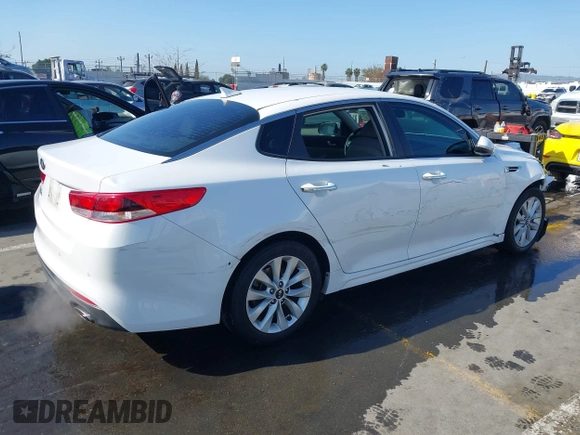 2018 Kia Optima LX with VIN 5XXGT4L30JG258392, listed as a IAAI auction lot 41987874 with 65,616 mi miles and . Bid and sale history available at carsss.com. Image 4.