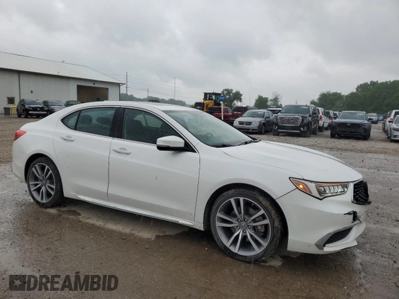 2020 Acura TLX Technology with VIN 19UUB3F46LA002150, listed as a Copart auction lot 59041975 with 106,890 mi miles and Salvage title. Bid and sale history available at DreamBid. Image 4.