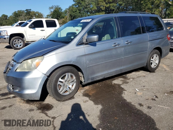 2005 Honda Odyssey EX-L with VIN 5FNRL38635B120859, listed as a Copart auction lot 80729254 with 0 mi miles and Salvage Title. Bid and sale history available at carsss.com. Image 1.
