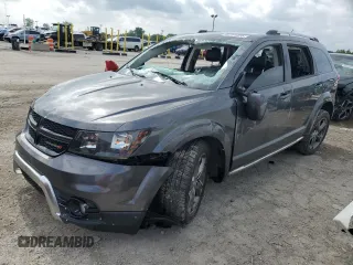 2015 Dodge Journey Crossroad z VIN 3C4PDDGG7FT633491, wystawiony jako Copart lot #59751435 z przebiegiem Nie podano mil oraz Szkoda całkowita • Salvage title. Historia ofert i sprzedaży dostępna na DreamBid. Obrazek 1.