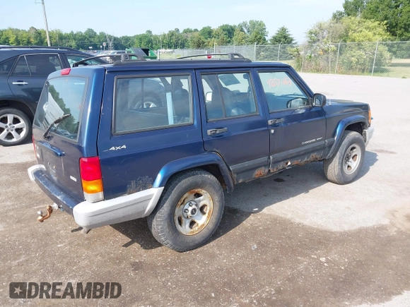 2001 Jeep Cherokee Sport with VIN 1J4FF48S91L513926, listed as a IAAI auction lot 42671363 with 234,233 mi miles and . Bid and sale history available at DreamBid. Image 4.