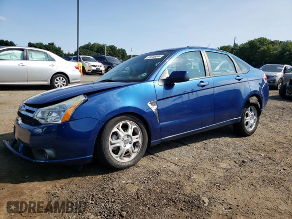 2008 Ford Focus SE with VIN 1FAHP35N68W189448, listed as a Copart auction lot 69706044 with 60,721 mi miles and Salvage Title. Bid and sale history available at carsss.com. Image 1.