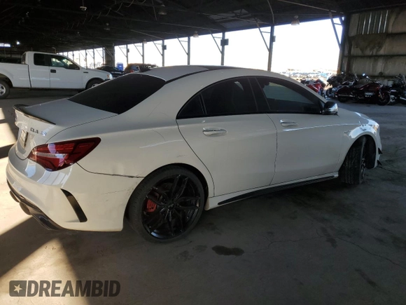 2017 Mercedes-Benz CLA 45 AMG with VIN WDDSJ5CB1HN453354, listed as a Copart auction lot 80338774 with 29,591 mi miles and Salvage Title. Bid and sale history available at DreamBid. Image 3.