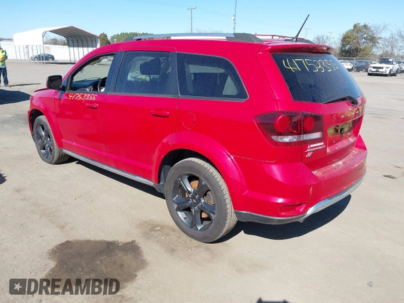 2018 Dodge Journey Crossroad with VIN 3C4PDDGG5JT371074, listed as a IAAI auction lot 41753355 with 122,353 mi miles and . Bid and sale history available at DreamBid. Image 3.