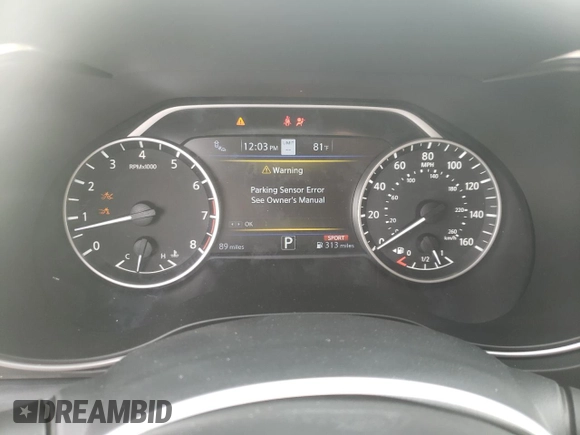 2023 Nissan Maxima Platinum with VIN 1N4AA6FV0PC501797, listed as a Copart auction lot 65560742 with 89 mi miles and Salvage title. Bid and sale history available at DreamBid. Image 9.