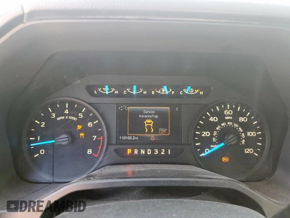2016 Ford F-150 XL with VIN 1FTMF1C89GKF46916, listed as a Copart auction lot 58996645 with 110,102 mi miles and Salvage title. Bid and sale history available at DreamBid. Image 9.