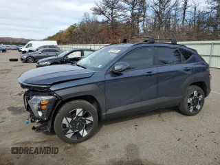 2025 Hyundai Kona SEL Convenience with VIN KM8HCCAB3SU212992, listed as a Copart auction lot 46318485 with 4,050 mi miles and Salvage Title. Bid and sale history available at carsss.com. Image 1.
