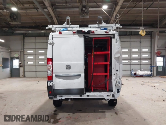 2023 Ram ProMaster Cargo with VIN 3C6LRVAG5PE571164, listed as a IAAI auction lot 41202787 with 5,503 mi miles and . Bid and sale history available at DreamBid. Image 17.