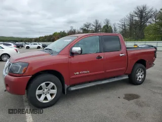 2005 Nissan Titan LE z VIN 1N6BA07B55N536687, wystawiony jako Copart lot #58294465 z przebiegiem 161 027 mil mil oraz Szkoda całkowita • Salvage title. Historia ofert i sprzedaży dostępna na DreamBid. Obrazek 1.