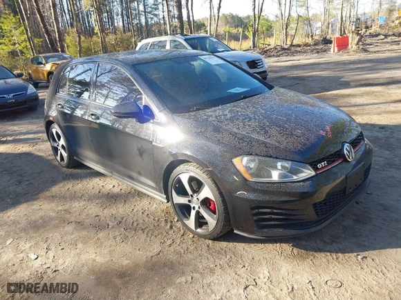 2016 Volkswagen Golf GTI S with VIN 3VW5T7AU5GM055491, listed as a IAAI auction lot 41758842 with 157,983 mi miles. Bid and sale history available at carsss.com. Image 1.