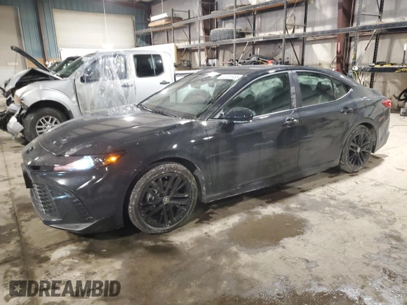 2025 Toyota Camry LE with VIN 4T1DAACK1SU040161, listed as a Copart auction lot 45751455 with 4,022 mi miles and Salvage Title. Bid and sale history available at carsss.com. Image 1.