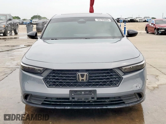 2023 Honda Accord Sport with VIN 1HGCY2F55PA017872, listed as a Copart auction lot 53795605 with 62,857 mi miles and Salvage title. Bid and sale history available at DreamBid. Image 5.