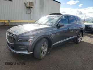 2022 Genesis GV80 with VIN KMUHCESC7NU076679, listed as a Copart auction lot 48827735 with Not Provided miles and Salvage Title. Bid and sale history available at DreamBid. Image 1.