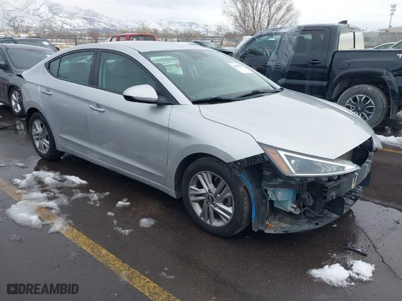 2019 Hyundai Elantra SEL with VIN KMHD84LF7KU755056, listed as a IAAI auction lot 41593655 with 80,785 mi miles. Bid and sale history available at carsss.com. Image 1.