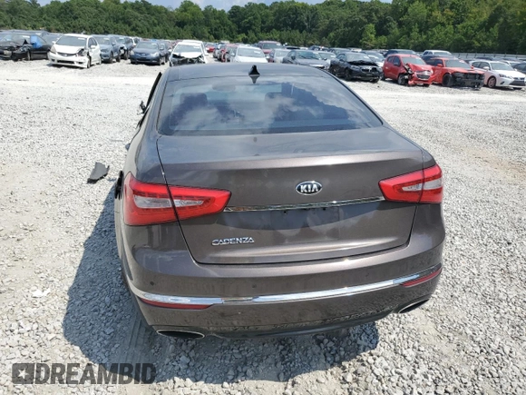 2015 Kia Cadenza Premium with VIN KNALN4D71F5185021, listed as a Copart auction lot 69857384 with 120,488 mi miles and Salvage Title. Bid and sale history available at carsss.com. Image 6.