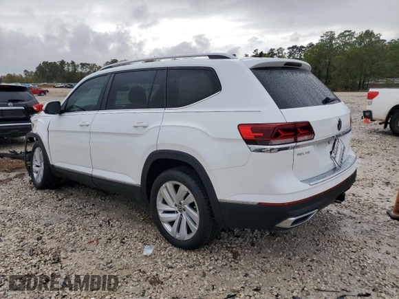 2021 Volkswagen Atlas SEL with VIN 1V2ER2CA5MC573264, listed as a Copart auction lot 84921024 with 88,994 mi miles and Salvage title. Bid and sale history available at DreamBid. Image 2.