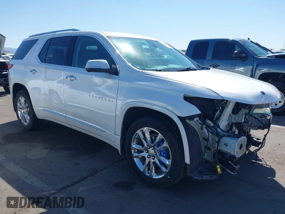 2018 Chevrolet Traverse High Country with VIN 1GNEVKKW1JJ146141, listed as a IAAI auction lot 42047230 with 93,199 mi miles. Bid and sale history available at carsss.com. Image 1.