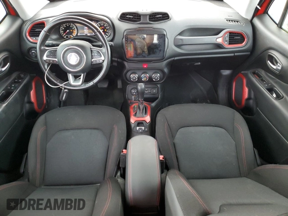 2016 Jeep Renegade Trailhawk with VIN ZACCJBCT1GPD85729, listed as a Copart auction lot 51624705 with 57,944 mi miles and Salvage Title. Bid and sale history available at carsss.com. Image 8.