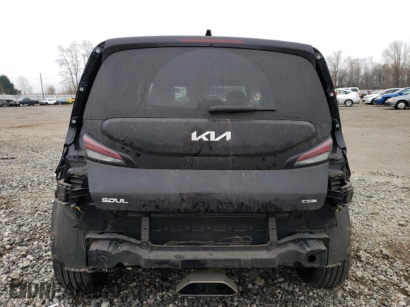 2023 Kia Soul GT-Line with VIN KNDJ53AU1P7850200, listed as a Copart auction lot 43089875 with 36,886 mi miles and Salvage Title. Bid and sale history available at carsss.com. Image 6.