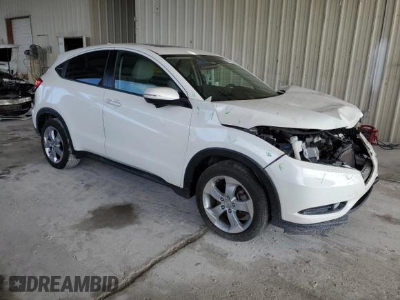 2016 Honda HR-V EX with VIN 3CZRU5H52GM709572, listed as a Copart auction lot 56125745 with 44,514 mi miles and Salvage Title. Bid and sale history available at DreamBid. Image 4.