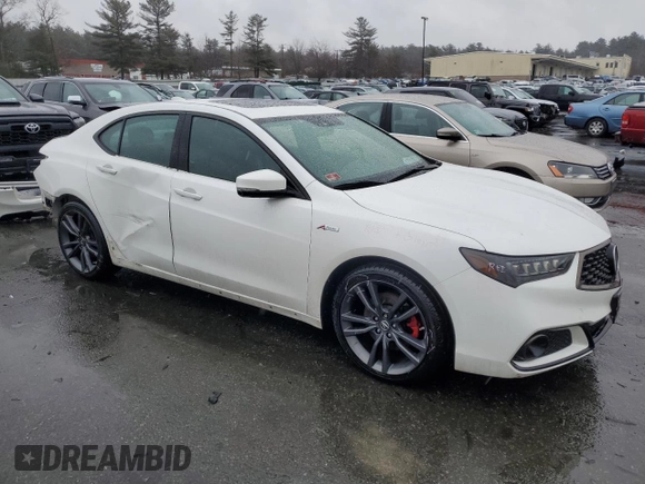 2018 Acura TLX w/A-SPEC Pkg with VIN 19UUB3F62JA003634, listed as a Copart auction lot 47019765 with 141,965 mi miles and Salvage Title. Bid and sale history available at carsss.com. Image 4.