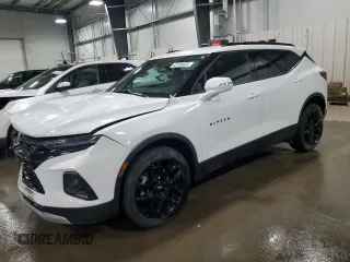 2021 Chevrolet Blazer LT z VIN 3GNKBHRS1MS572335, wystawiony jako Copart lot #53138655 z przebiegiem 41 627 mil mil oraz Szkoda całkowita • Salvage title. Historia ofert i sprzedaży dostępna na DreamBid. Obrazek 1.