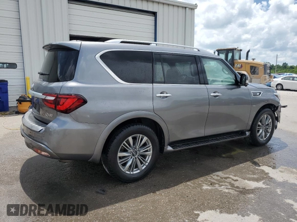 2020 Infiniti QX80 Luxe z VIN JN8AZ2NF5L9704489, wystawiony jako Copart lot #55509705 z przebiegiem 147 397 mil mil oraz Szkoda całkowita • Salvage title. Historia ofert i sprzedaży dostępna na DreamBid. Obrazek 3.
