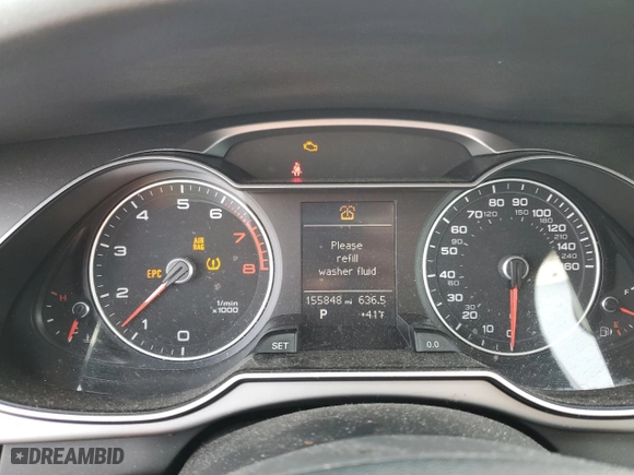 2014 Audi A4 Premium Plus with VIN WAUFFAFL7EA040896, listed as a Copart auction lot 44000105 with 155,848 mi miles and Salvage Title. Bid and sale history available at carsss.com. Image 9.