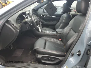 2021 Infiniti Q50 Red Sport 400 with VIN JN1FV7DP5MM850476, listed as a Copart auction lot 42604755 with 20,975 mi miles and Salvage Title. Bid and sale history available at DreamBid. Image 7.