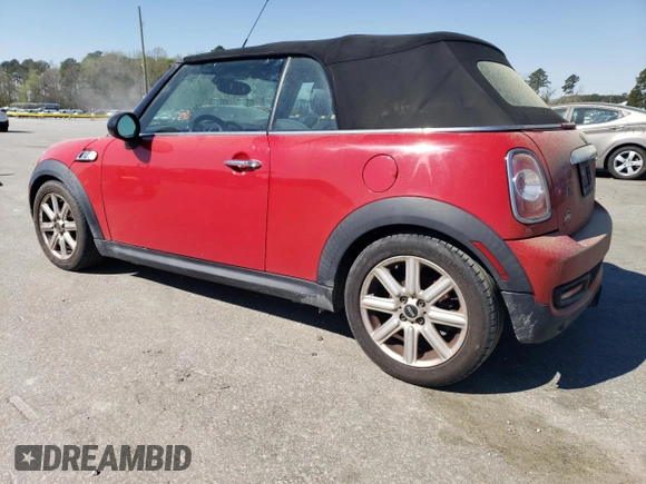 2013 MINI Convertible S с VIN WMWZP3C50DT297607, выставлен на аукционе Copart как лот 50459635 с пробегом 171 004 миль миль и Чистый • Clean title. История ставок и продаж доступна на DreamBid. Изображение 2.