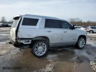 2015 Cadillac Escalade Platinum with VIN 1GYS4PKJ1FR722054, listed as a Copart auction lot 48218065 with 193,041 mi miles and Salvage Title. Bid and sale history available at carsss.com. Image 3.