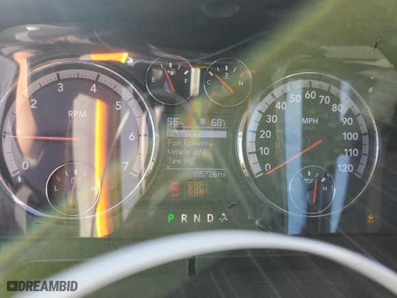 2010 Dodge Ram 1500 SLT with VIN 1D7RB1GT6AS208015, listed as a Copart auction lot 45775735 with 185,726 mi miles and Salvage Title. Bid and sale history available at carsss.com. Image 9.