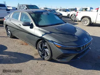 2025 Hyundai Elantra SEL Convenience with VIN KMHLS4DGXSU861568, listed as a IAAI auction lot 41073819 with 7,313 mi miles. Bid and sale history available at carsss.com. Image 1.