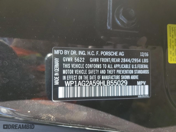 2017 Porsche Macan GTS with VIN WP1AG2A59HLB55029, listed as a Copart auction lot 87316394 with 87,263 mi miles and Salvage Title. Bid and sale history available at carsss.com. Image 14.