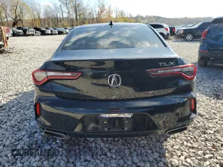 2021 Acura TLX w/Advance Package with VIN 19UUB5F66MA000591, listed as a Copart auction lot 79624574 with 18,339 mi miles and Salvage Title. Bid and sale history available at carsss.com. Image 6.