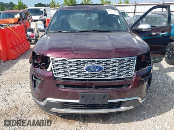 2018 Ford Explorer Platinum with VIN 1FM5K8HT7JGA52887, listed as a IAAI auction lot 40377025 with 92,577 mi miles. Bid and sale history available at carsss.com. Image 6.
