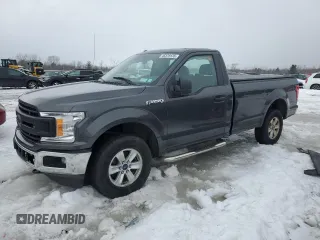 2018 Ford F-150 XL with VIN 1FTMF1EP8JKF97478, listed as a Copart auction lot 45379135 with 57,675 mi miles and Salvage Title. Bid and sale history available at carsss.com. Image 1.