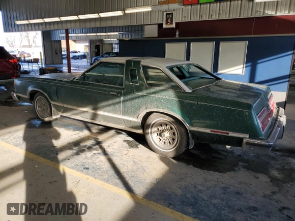 1977 Ford Thunderbird with VIN 7G87H168986, listed as a Copart auction lot 89014085 with 8,524 mi miles and Clean Title. Bid and sale history available at DreamBid. Image 2.
