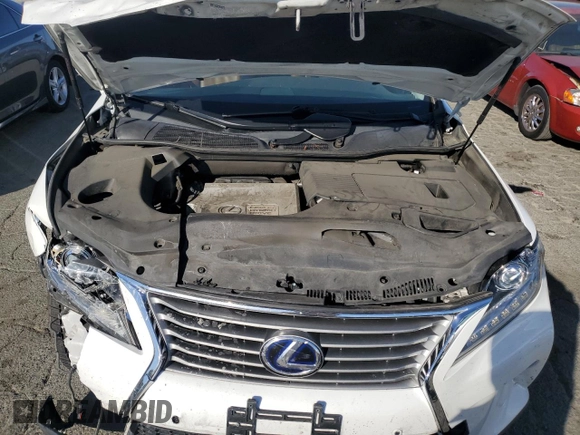 2014 Lexus RX 450h with VIN JTJZB1BA3E2414296, listed as a Copart auction lot 74358644 with 219,617 mi miles and Salvage title. Bid and sale history available at DreamBid. Image 12.