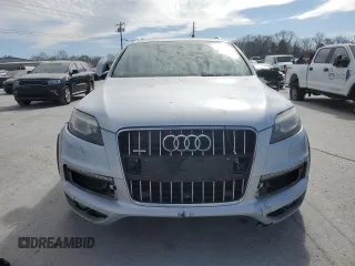 2014 Audi Q7 3.0T S line Prestige with VIN WA1DGAFEXED003312, listed as a Copart auction lot 46977585 with 173,365 mi miles and Salvage Title. Bid and sale history available at carsss.com. Image 5.