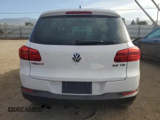 2012 Volkswagen Tiguan SE with VIN WVGAV7AX6CW555896, listed as a Copart auction lot 46454225 with 150,633 mi miles and Salvage Title. Bid and sale history available at DreamBid. Image 6.