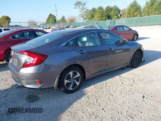 2020 Honda Civic Sedan LX with VIN 2HGFC2F65LH537876, listed as a IAAI auction lot 40734037 with 62,796 mi miles. Bid and sale history available at carsss.com. Image 4.