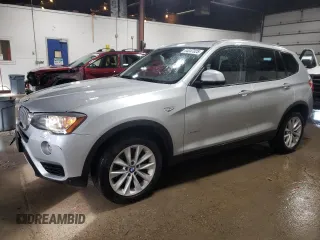 2015 BMW X3 xDrive28i with VIN 5UXWX9C50F0D51227, listed as a Copart auction lot 44047025 with 192,512 mi miles and Clean Title. Bid and sale history available at DreamBid. Image 1.